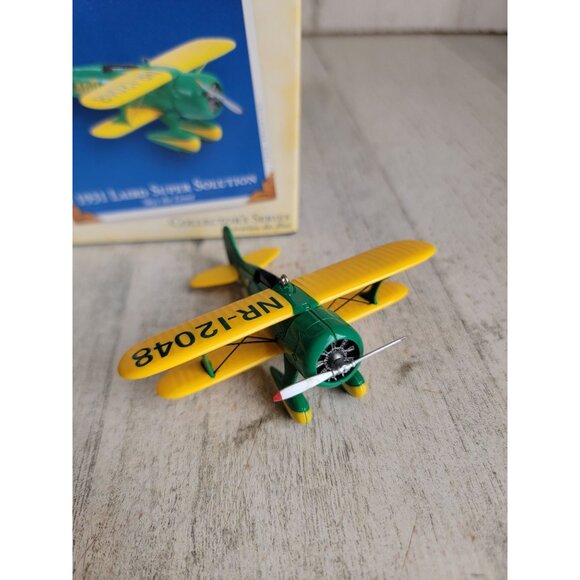 Hallmark 1931 Laird Super Solution Sky's limit ornament Xmas airplane - Picture 2 of 8